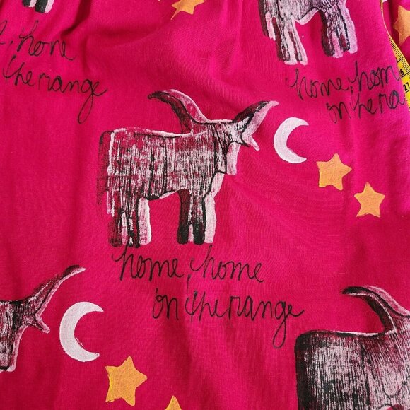 Vintage Robin Brown Portable Art Handpainted Western‎ Buffalo Horse Maxi Skirt - Picture 12 of 16